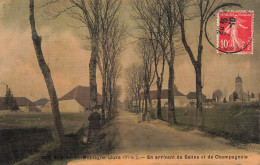 Andelot En Montagne * Route , En Arrivant De Salins Et De Champagnole * Cpa Toilée Colorisée - Autres & Non Classés