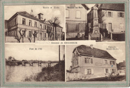 CPA - REGUISHEIM (68) - Carte Type Gruss-Souvenir-Multivues Des Années 20 - Ottmarsheim