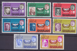 Sharjah 1966 Mi. 213-220A Jahr Der Internationalen Zusammenarbeit Complete Set (Used) - Dubai