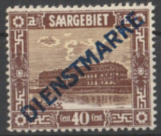 MiNr. 8 Deutschland Saargebiet Und Saarland, Dienstmarken    1922, 1. Juni/1924. Dienstmarken: Freimarken MiNr. 84-94 - Dienstzegels