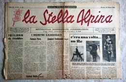 La Stella Alpina Anno III 12 1946 Edizione Biellese Canavese Partigiani Resistenza Romagnano Fara Novarese - War 1939-45