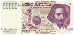 50000 LIRE GIAN LORENZO BERNINI II TIPO LETTERA E 24/06/1999 FDS-/FDS - Altri & Non Classificati