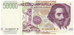 50000 LIRE GIAN LORENZO BERNINI II TIPO LETTERA C 16/10/1995 FDS - Altri & Non Classificati