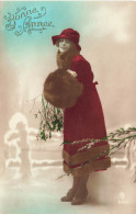 FÊTES - VŒUX - Bonne Année - Femme - Fantaisie - Colorisé - Carte Postale Ancienne - Birthday