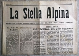 La Stella Alpina Anno I N.3 1944 - Partigiani Del Sesia Valsesia Cusio Verbano Ossola RSI Resistenza Cino Moscatelli - War 1939-45