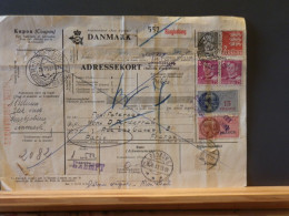 A14/544  DOC. DANMARK 1953 + TIMBRES FISCAUX FRANCE - Lettres & Documents