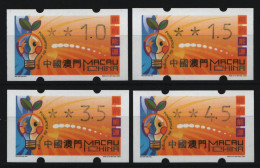 Macau - ATM 2002 - Mi-Nr. 4 I I ** - MNH - 4 Wertstufen - Automatenmarken