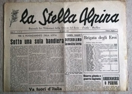 La Stella Alpina Anno II N.7-8 1945 Partigiani Giornale Dei Volontari Della Libertà Del Sesia Ossola Biellese Valsesia - Weltkrieg 1939-45
