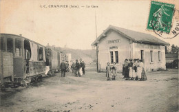 Champier * La Gare Du Village * Train Wagons * Ligne Chemin De Fer - Andere & Zonder Classificatie