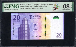 Macau  Macao 2022 Beijing Games Paper Banknotes PMG 68 Winter Olympics - Chine