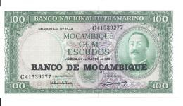 MOZAMBIQUE 100 ESCUDOS 1961 UNC P 117 - Mozambico