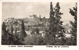 GRECE  - Athènes - Vue De L'Acropole - Carte Postale Ancienne - Griechenland