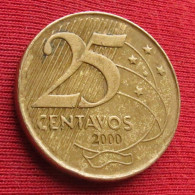 Brazil 25 Centavos 2000 KM# 650 *VT Brasil Bresil Brasile Brazilia - Brésil