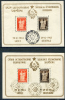 YUGOSLAVIA 1945 Declaration Of Peoples Republic Blocks Used. Michel Block 3 I-II - Used Stamps