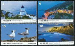 2017 TAIWAN VIEWS OF MAZU STAMP 4V BIRDS LIGHTHOUSES - Unused Stamps