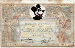 Walt Disney Mickey Dessin Sur Billet De Banque - Sonstige & Ohne Zuordnung