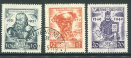 YUGOSLAVIA 1951 Medieval Writers  Used.  Michel 668-70 - Usati