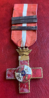 España Medalla Franco Cruz Distintivo Rojo 3 Barras PG 177 - Other & Unclassified