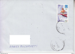 ROMANIA : SPORT - WOMEN ROWING WOMAN Stamp On Cover Circulated In ROMANIA #567738921 - Registered Shipping! - Cartas & Documentos