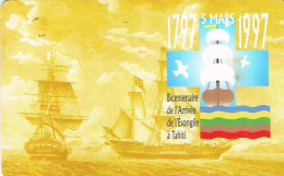 Polynesie Francaise French Polynesia Telecarte Phonecard PF 54 Ou 54A Voilier Duff Mission LMS Be - Polynésie Française