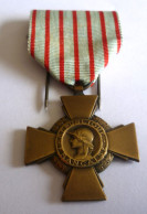 MEDAILLE CROIX DU COMBATTANT - Poinçon BR - Frankrijk