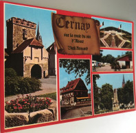 68 Cernay 5 Vues Porte De Thann XIV Hotel D Alsace Monument Aux Morts Camping Memorial Vieil Atmand -ed Cim 68.063 - Cernay