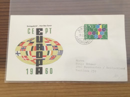 Liechtenstein FDC 1960 - Briefe U. Dokumente