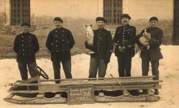 Chambéry ( Photo Graphe J. Lançon Pont De Beauvoisin ) * Carte Photo * équipe Gagnante Bobsleigh La Courtine Modane - Chambery