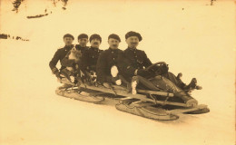 Chambéry ( Photo Graphe J. Lançon Pont De Beauvoisin ) * Carte Photo * équipe Gagnante Bobsleigh La Courtine Modane - Chambery