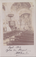 Cpa ( Carte Photo )  - 73 - Bozel -peu Courante- Interieur De L'eglise  En 1903- Edi  .. - Bozel