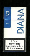 Tabacco Pacchetto Di Sigarette Italia - Diana Blu 2 Da 10 Pezzi - Vuoto - Estuches Para Cigarrillos (vacios)