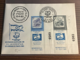 Israel Briefmarkenausstellung Wien 1983 - Briefe U. Dokumente