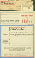 Guerre 40 Paris Bercy Douane Arbeiterpaket Récépissé Pour Expéditeur 20 7 1944 Colis 1537 + Formulaire Neuf Pour STO - 2. Weltkrieg 1939-1945