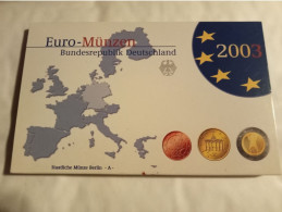 Plaquette Euro-Münzen Bundesepublik Deutschland - Coffret Berlin A 2003 - Verzamelingen