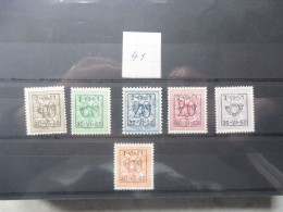 Belgique Belgie Preo 41  ( 1951 ) Pre 614/619 Mnh ** Neuf Série Parfaite / Perfect - Typos 1951-80 (Chiffre Sur Lion)