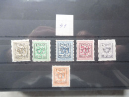 Belgique Belgie Preo 41  ( 1951 ) Pre 614/619 Mnh ** Neuf Série Parfaite / Perfect - Typo Precancels 1951-80 (Figure On Lion)