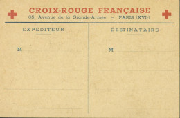 Guerre 40 Carte Croix Rouge Français Pour Habitants Des Localités Sinistrées Ayant Un Parent Prisonnier De Guerre - Guerra Del 1939-45