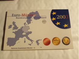 Plaquette Euro-Münzen Bundesepublik Deutschland - Coffret München D 2003 - Verzamelingen