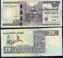 EGYPT P74a 20 POUNDS 2020 Signature 13  UNC. - Egipto