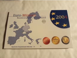 Plaquette Euro-Münzen Bundesepublik Deutschland - Coffret München D 2004 - Verzamelingen