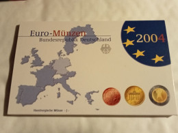 Plaquette Euro-Münzen Bundesepublik Deutschland - Coffret Hamburg I 2004 - Collezioni