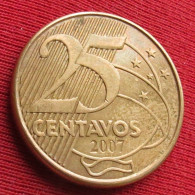 Brazil 25 Centavos 2007 KM# 650.1 *VT Brasil Bresil Brasile Brazilia - Brésil