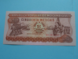 50 Cinquenta Meticais ( AK2812227 ) 1986 - Republica Popular De Mocambique ( For Grade, Please See Photo ) UNC ! - Mozambique