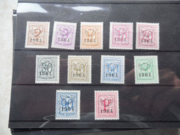 Belgique Belgie Preo 57 ( 1964 ) Pre 747/757 Mnh ** Neuf Série Parfaite / Perfect - Typos 1951-80 (Chiffre Sur Lion)