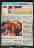 K7 VHS  L'année Du Dragon  Film Téléchargé - Politie & Thriller