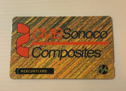 UK United Kingdom - British MercuryCard Mercury Magnetic GPT Phonecard - CMB Sonoco Composites - Set Of 1 Used Card - Mercury Communications & Paytelco