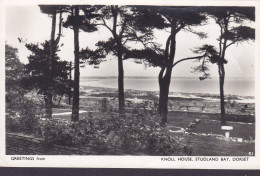 United KIngdom PPC Greetings From Knoll House, Studland Bay, Dorset BOURNEMOUTH-POOLE 1956 Denmark Echte Real Photo - Bournemouth (from 1972)