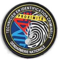 Ecusson PVC GENDARMERIE NATIONALE TECHNICIEN IDENTIFICATION CRIMINELLE TIC 2 - Police & Gendarmerie