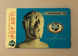 UK United Kingdom - British MercuryCard Mercury Magnetic GPT Phonecard - The Pop Art Show - Set Of 1 Used Card - Mercury Communications & Paytelco