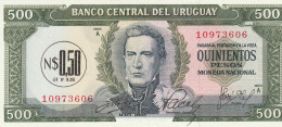 URUGUAY 500 PESOS 1967   P54 UNC - Uruguay